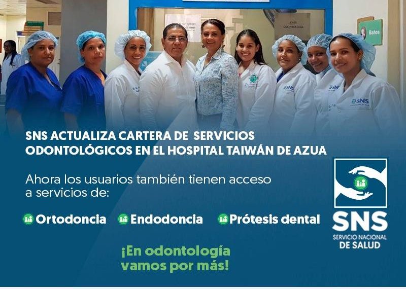SNS actualiza cartera de servicios odontol&oacute;gicos en el hospital regional Taiw&aacute;n