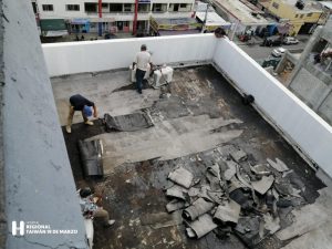 Lee más sobre el artículo Hospital Regional Taiwán realiza trabajas de impermeabilización de techos